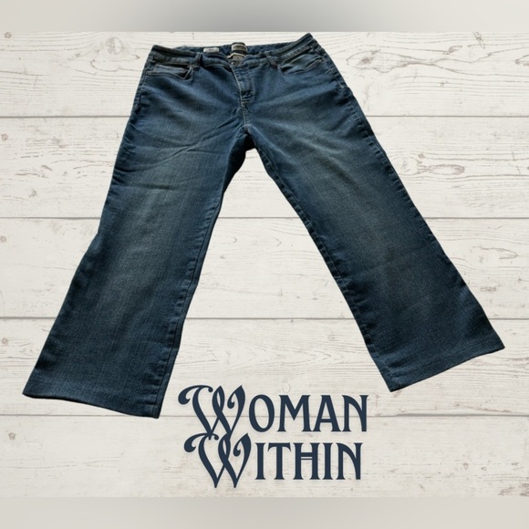 Woman Within Denim - **Gently Worn Women's Blue Jeans**